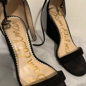 Sam Edelman Black Wedge Sandals